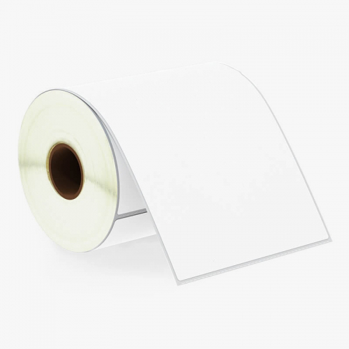 100mm x 150mm thermal label roll, perfect for shipping labels for PostNL, DHL, UPS, and DPD. High quality, strong adhesive, and compatible with label printers.